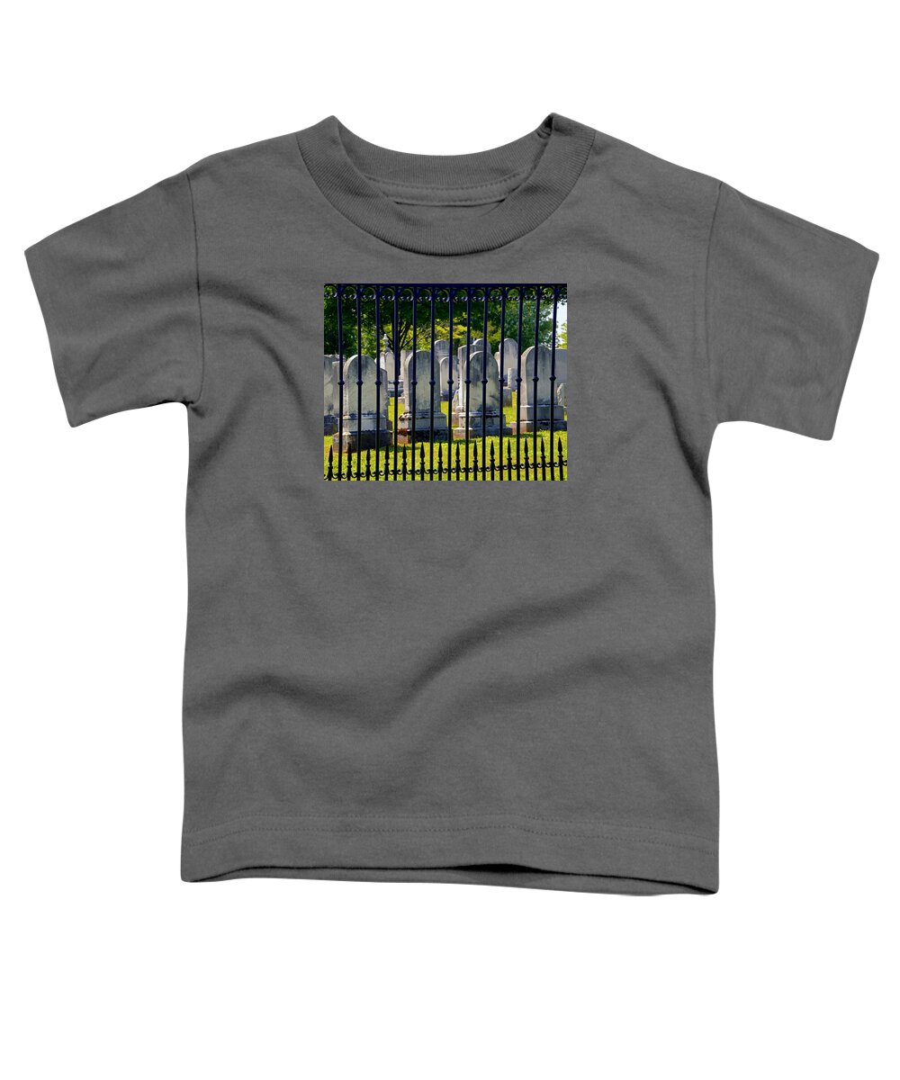 Gettysburg Toddler T-Shirt featuring the photograph Rows of Stone and Iron by Paul W Faust - Impressions of Light