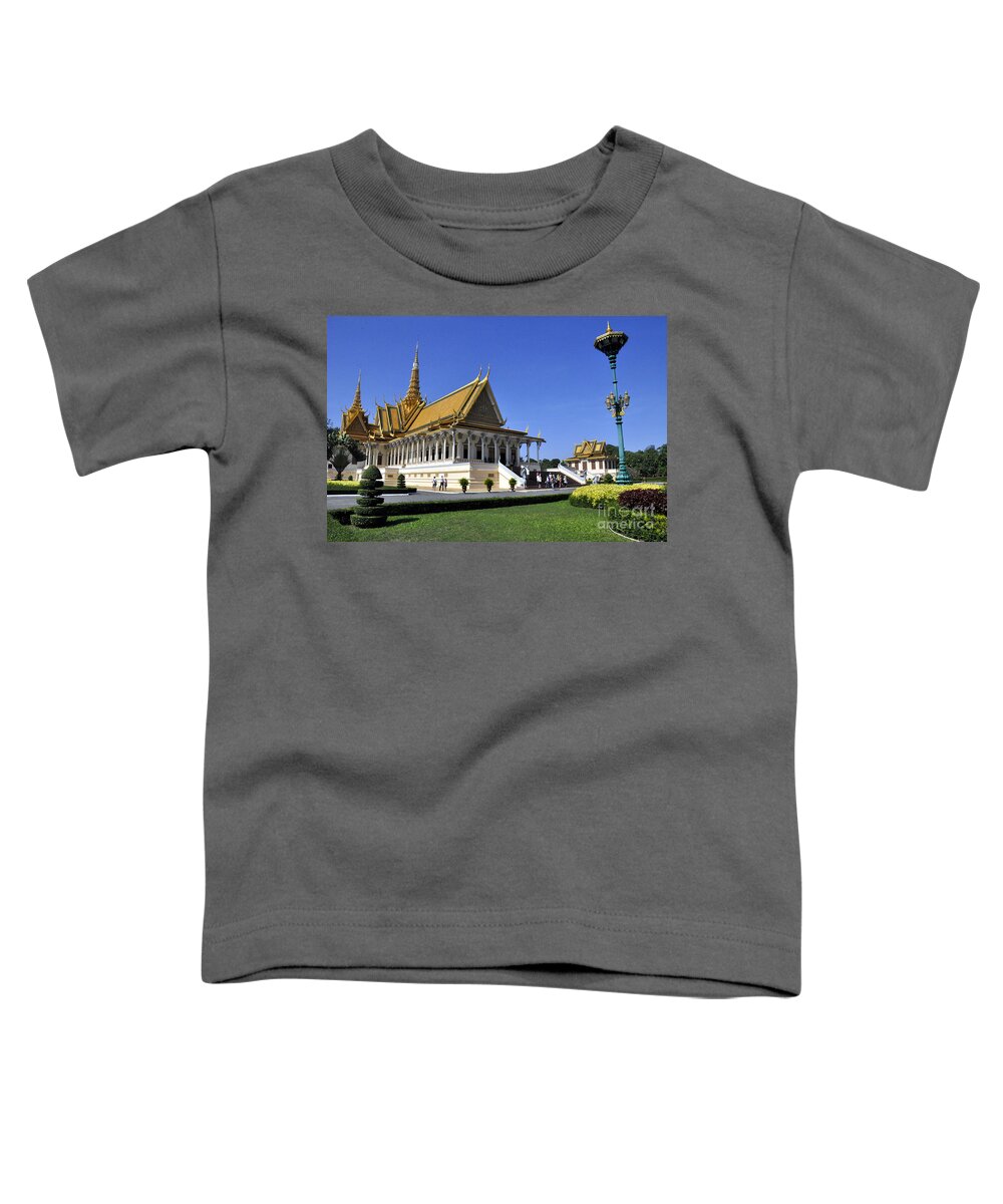 Royal Palace Toddler T-Shirt featuring the photograph Roy Palace Cambodia 01 by Andrew Dinh