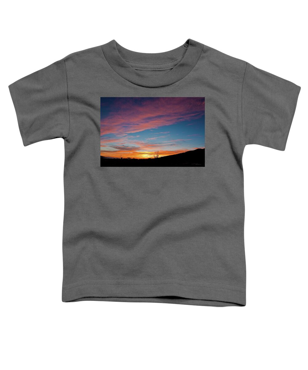 Sunset Toddler T-Shirt featuring the photograph Saddle Road Sunset by Christopher Holmes