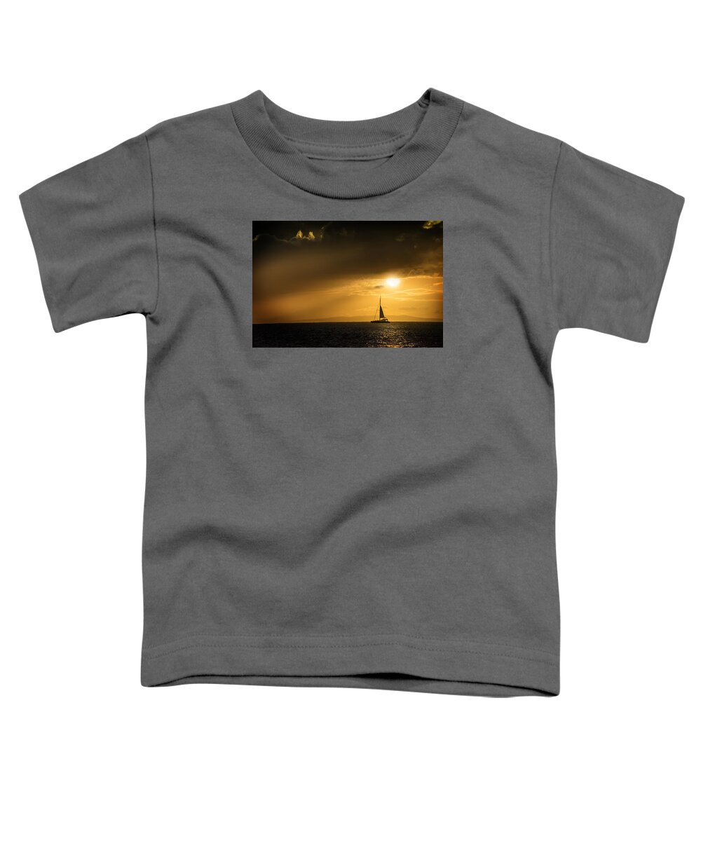 Maui Toddler T-Shirt featuring the photograph Sail Away Maui by Janis Knight