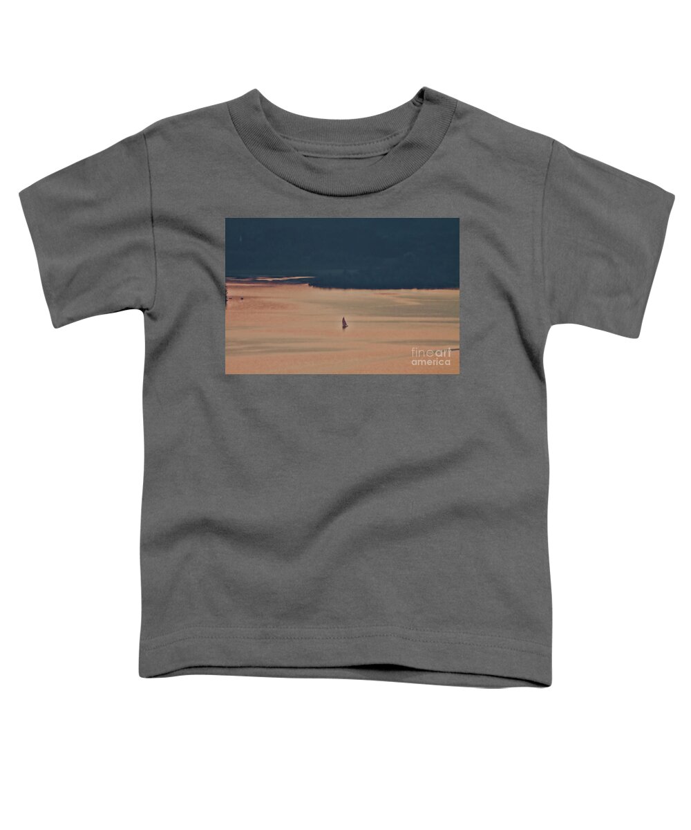 Hebron Bay Toddler T-Shirt featuring the photograph Sailing in Hebron Bay by Xine Segalas