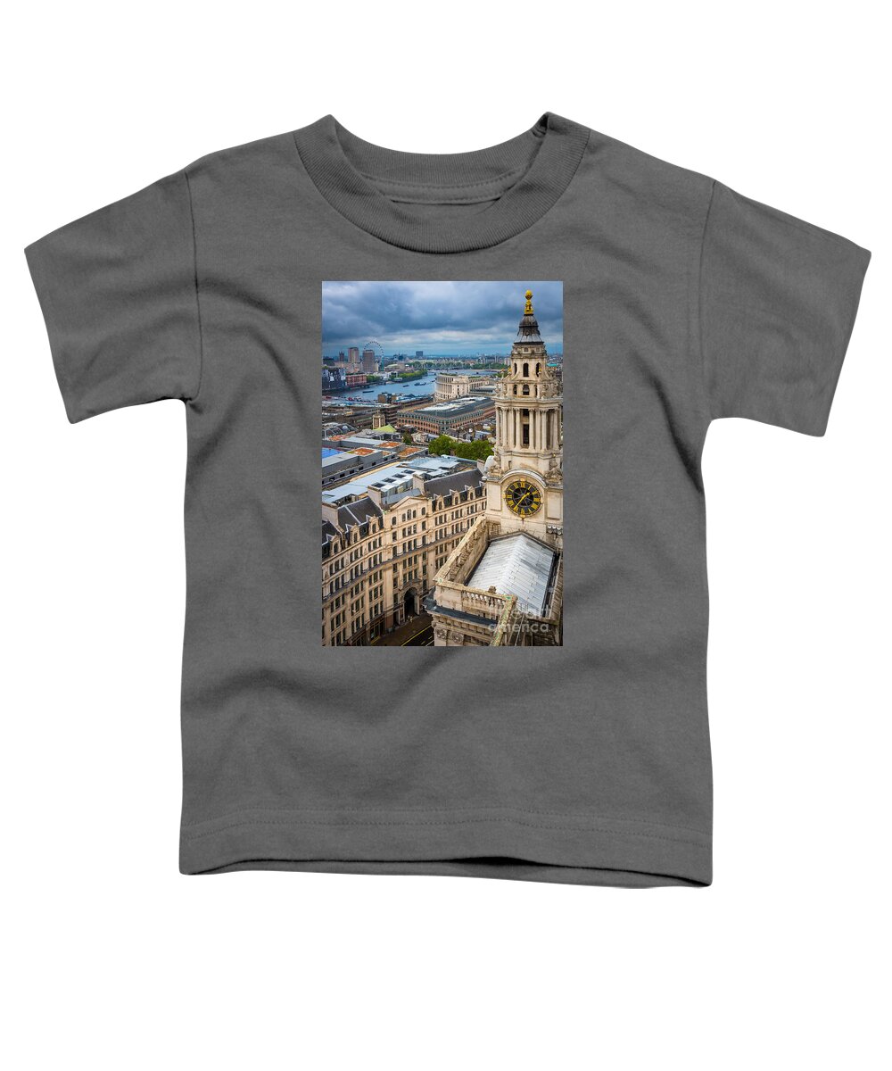 Anglican Toddler T-Shirt featuring the photograph Saint Paul's Cathedral View by Inge Johnsson