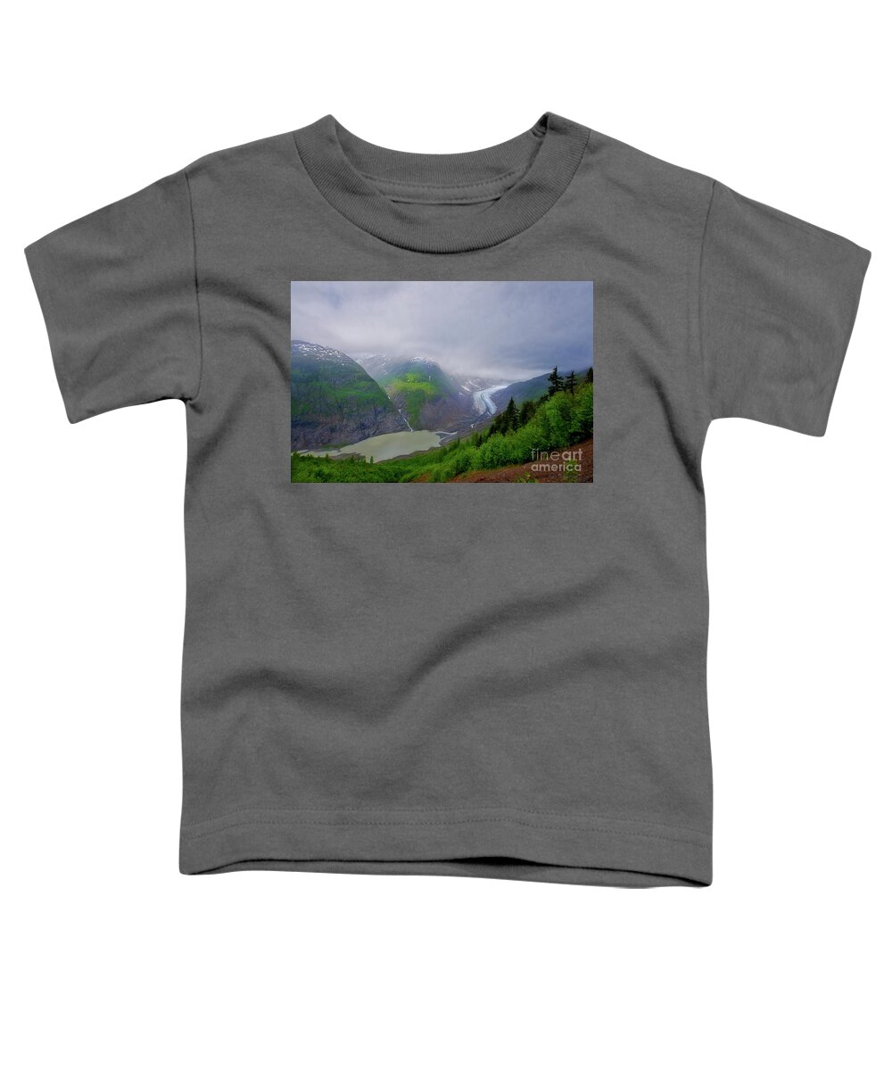 Salmon Glacier Toddler T-Shirt featuring the photograph Salmon Glacier near Hyder AK by David Arment