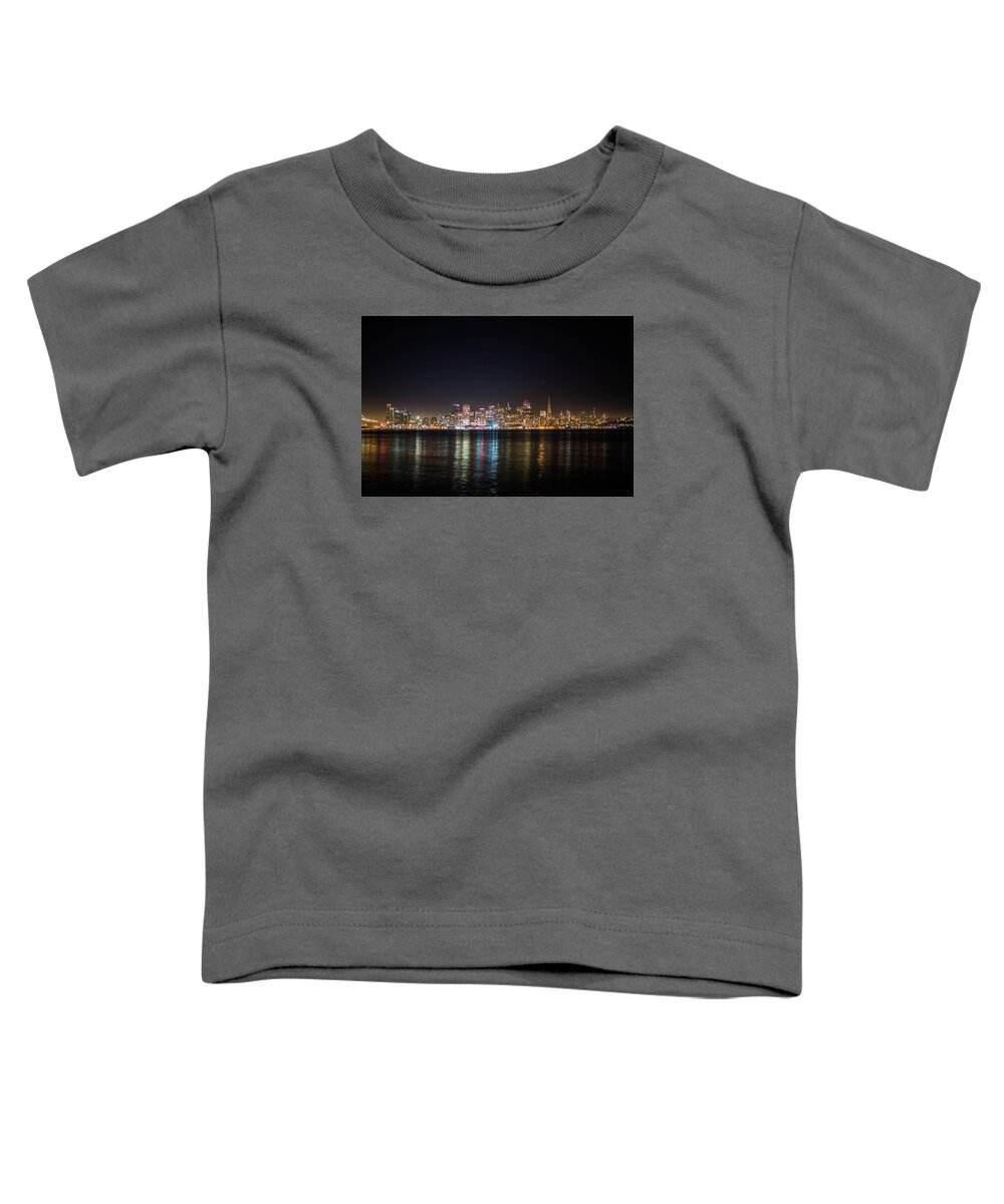 Treasure Island Toddler T-Shirt featuring the photograph San Francisco Shot by Britten Adams