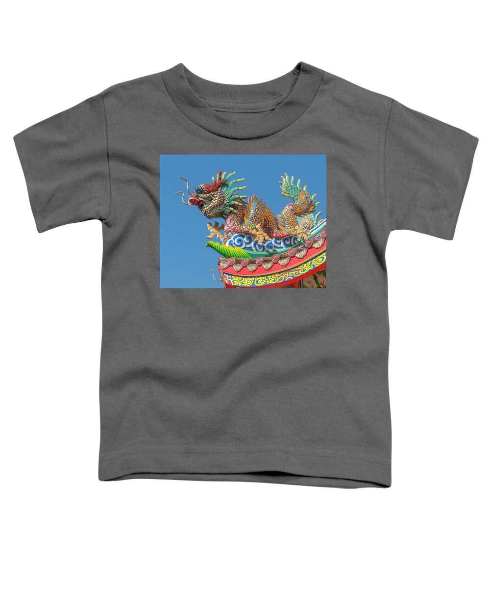 Scenic Toddler T-Shirt featuring the photograph San Jao Pung Tao Gong Dragon Roof Finial DTHCM1154 by Gerry Gantt