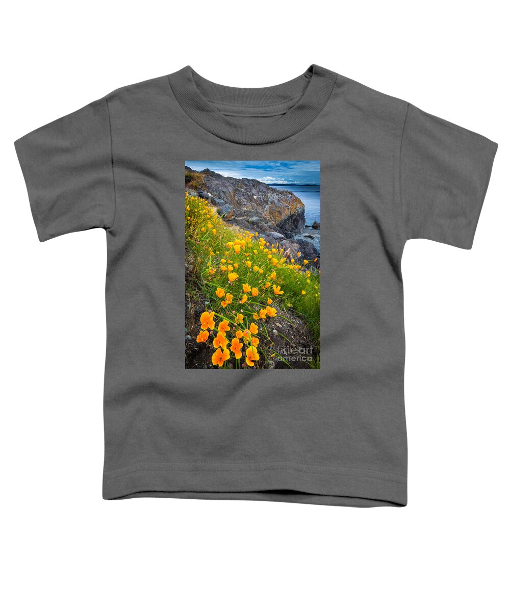 America Toddler T-Shirt featuring the photograph San Juan Poppies by Inge Johnsson