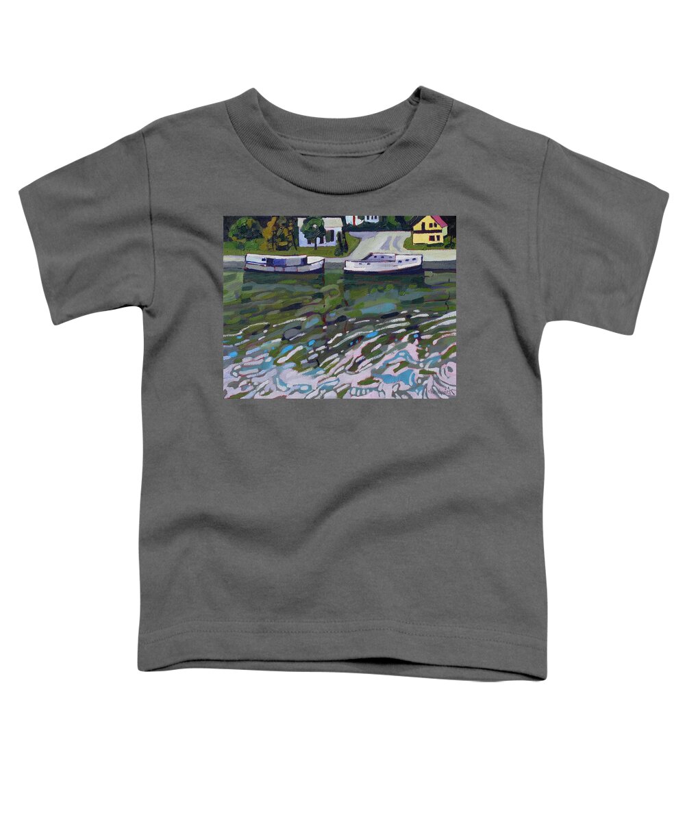 891 Toddler T-Shirt featuring the painting Saugeen Shores by Phil Chadwick