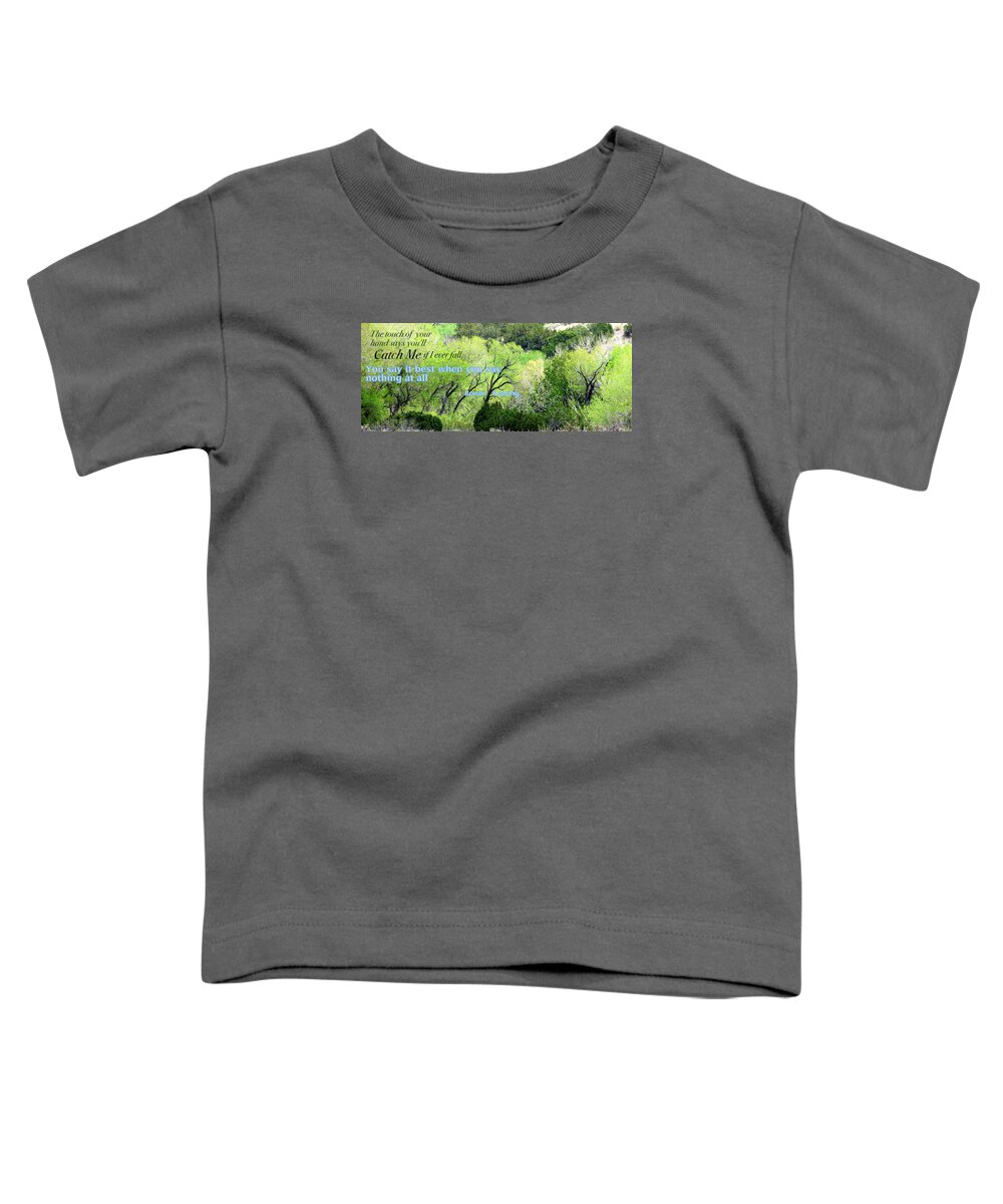  Toddler T-Shirt featuring the photograph Say Nothing by David Norman