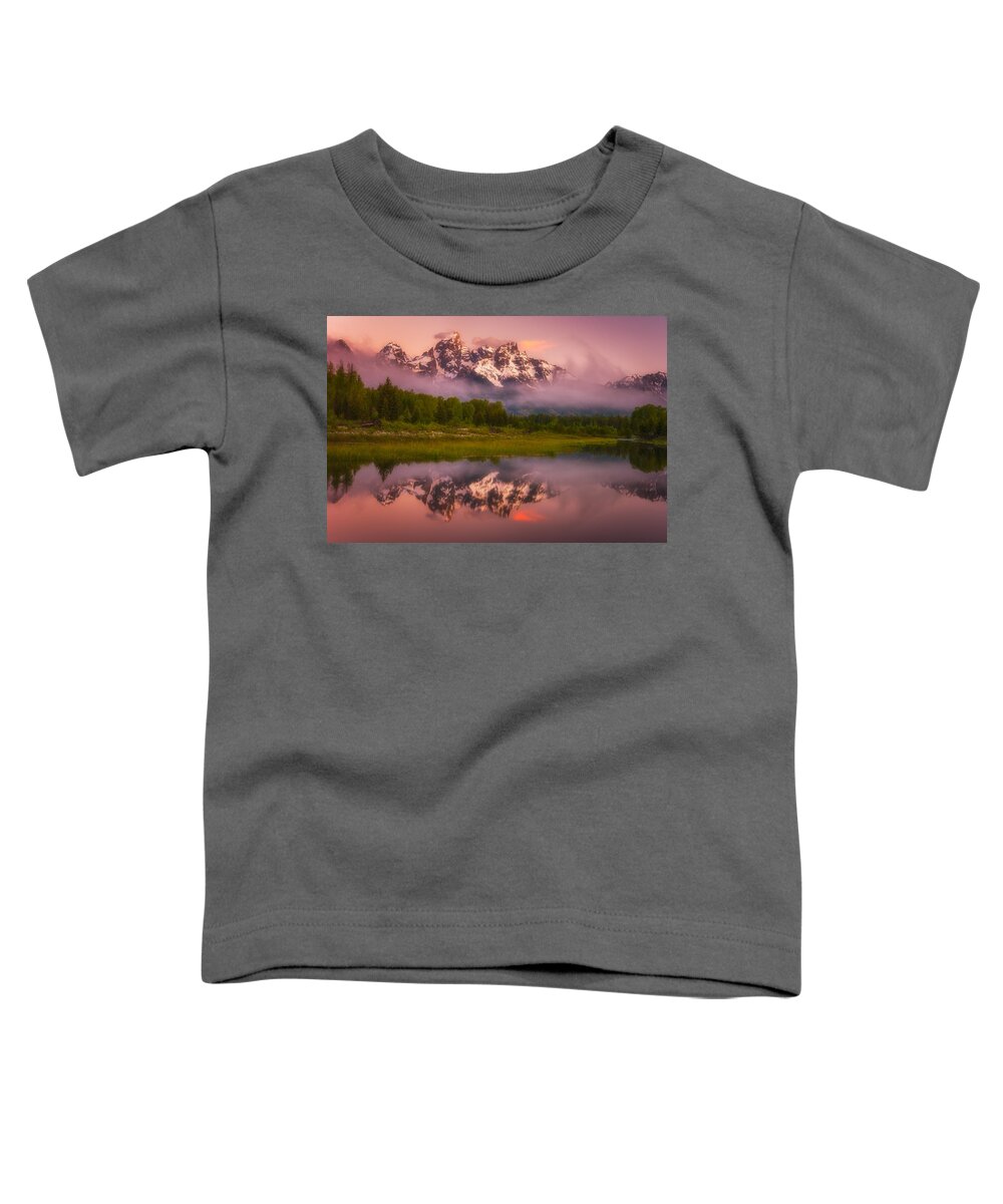 Foggy Toddler T-Shirt featuring the photograph Schwabacher Sweets by Darren White