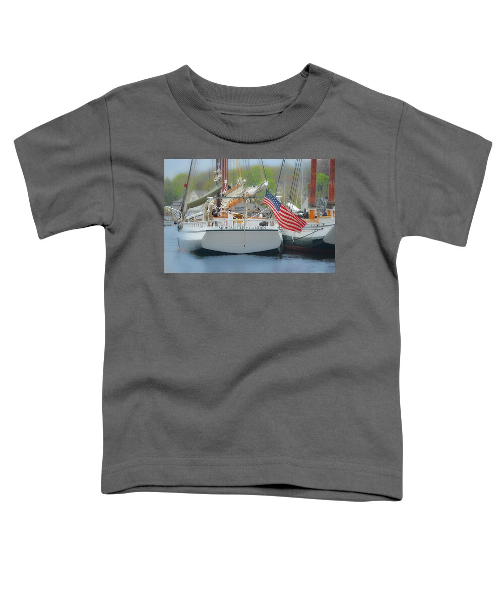 Windjammer Toddler T-Shirt featuring the photograph Sea Commerce by Jeff Cooper