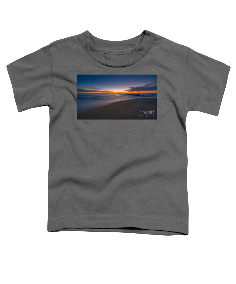 Jersey Shore Sunrise Toddler T-Shirt featuring the photograph Sea Girt Sunrise New Jersey by Michael Ver Sprill