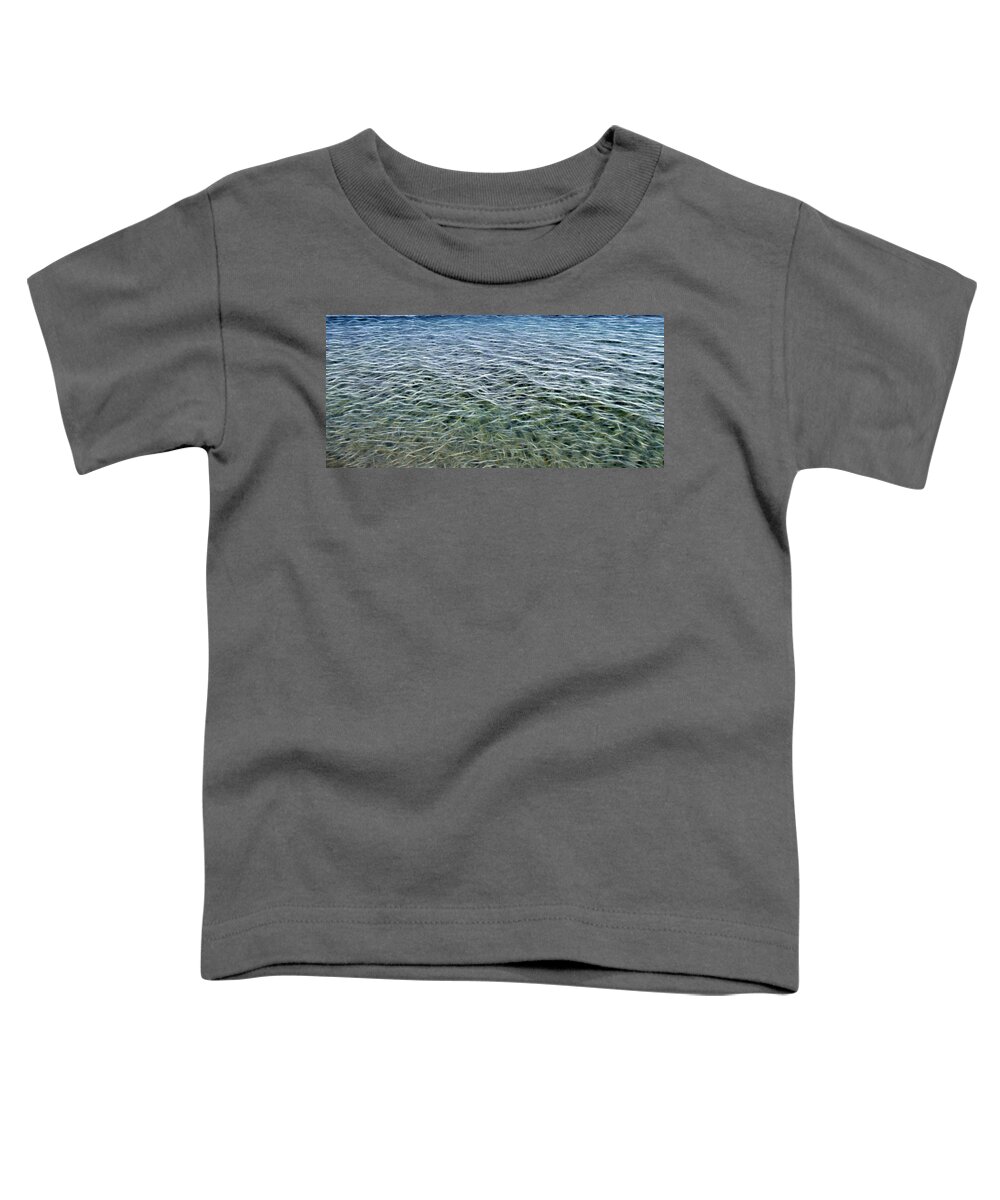 Abstract Toddler T-Shirt featuring the digital art Sea of Lines by Roy Pedersen