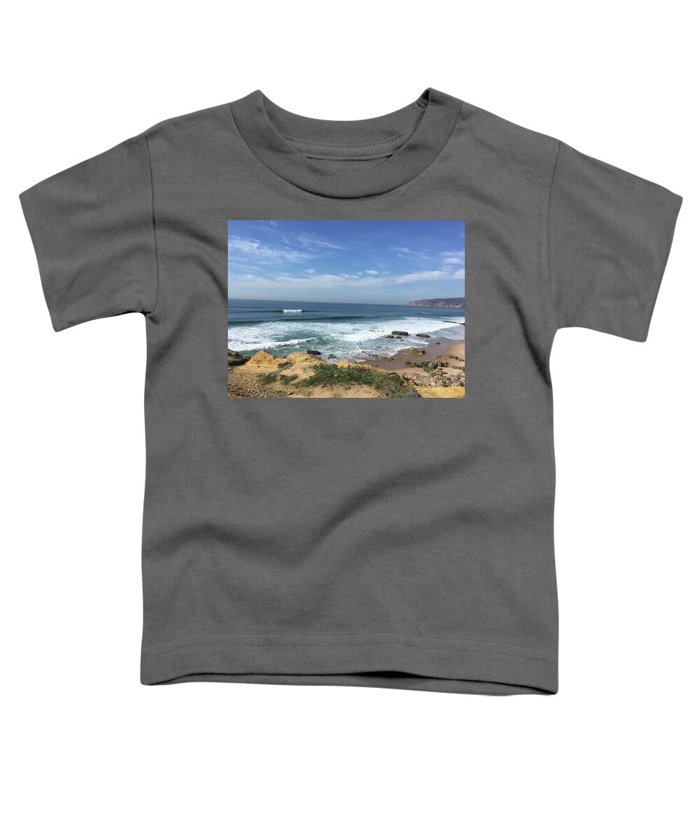 Seascape Toddler T-Shirt featuring the photograph Seascape - Portugal #1 by Susan Grunin