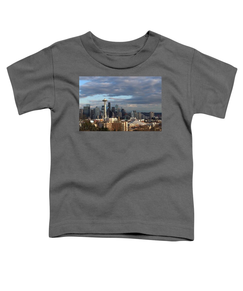 Seattle Toddler T-Shirt featuring the photograph Seattle Skyline by Brian Eberly