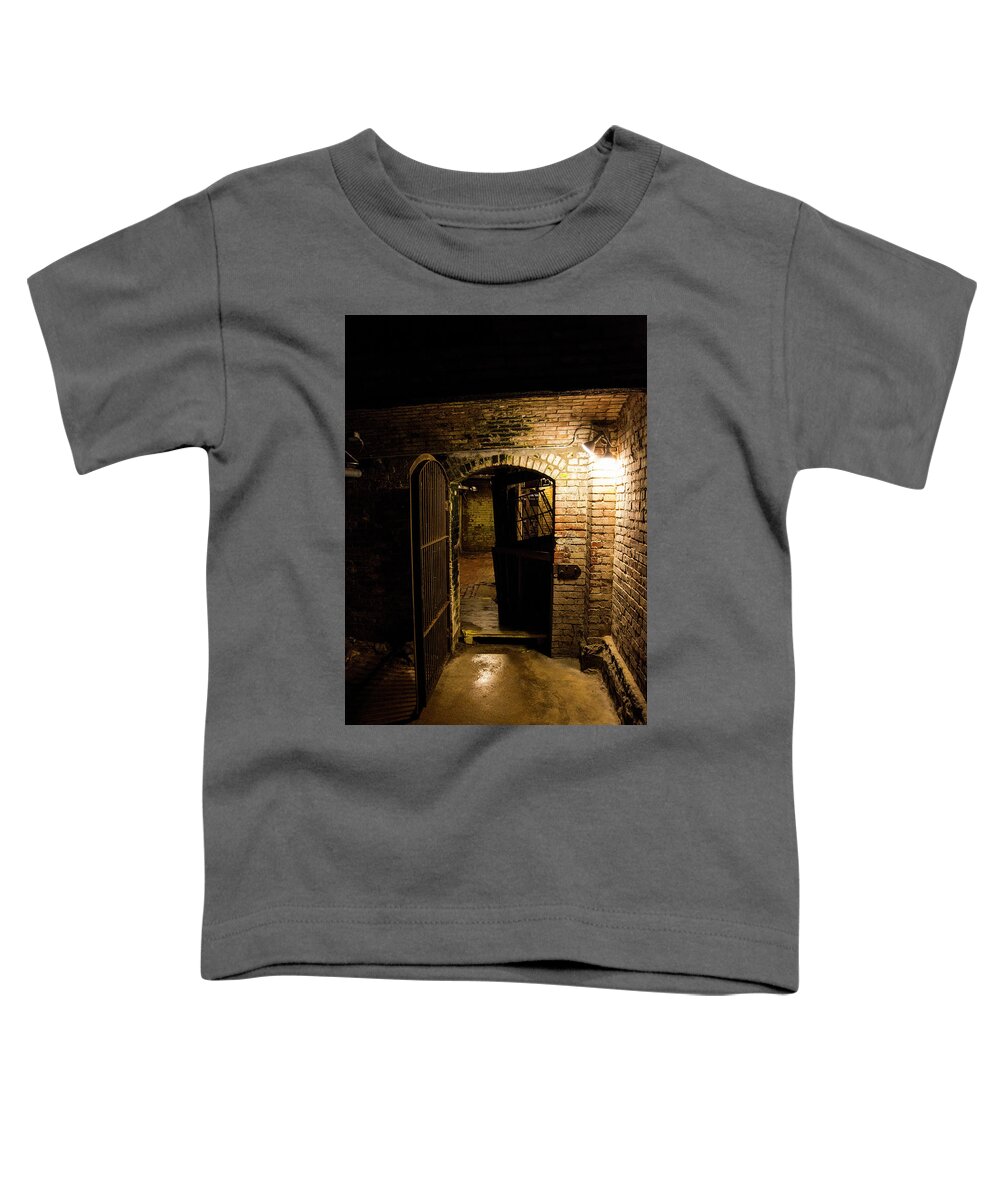 Underground Toddler T-Shirt featuring the photograph Seattle Underground Tour by Pelo Blanco Photo