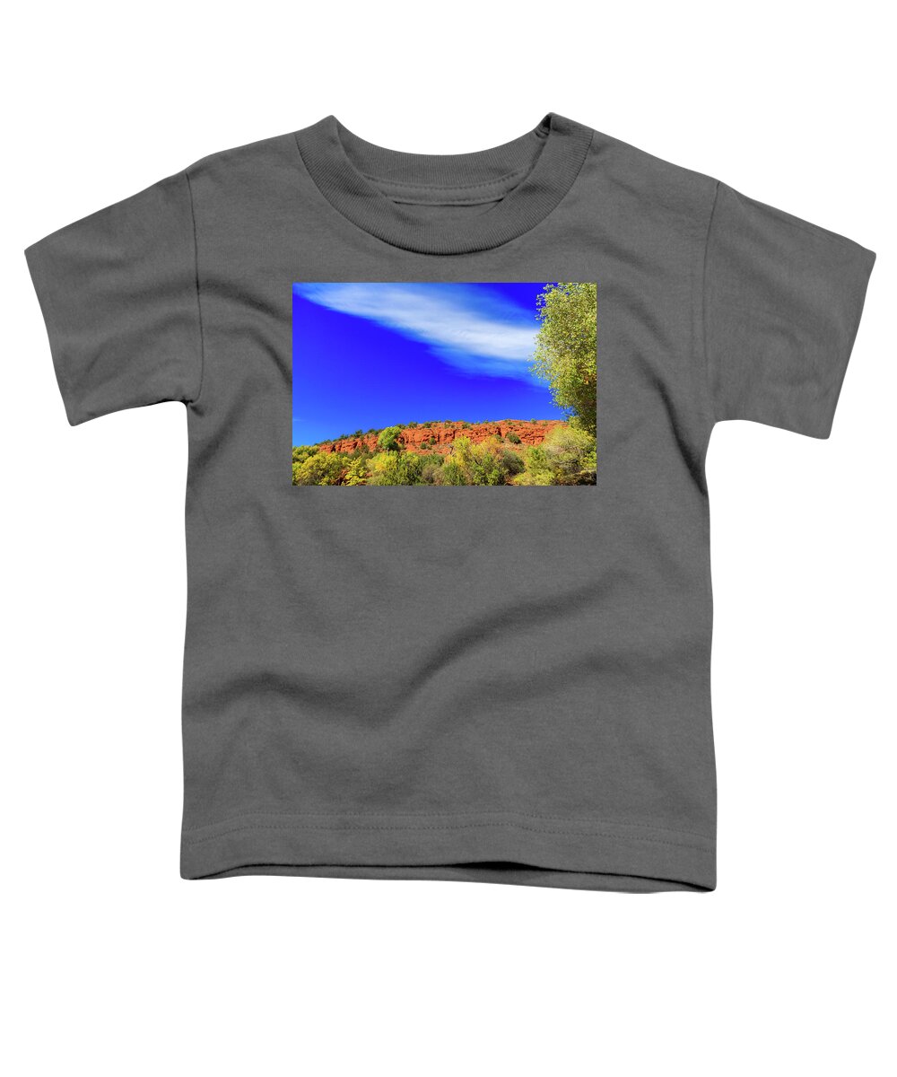 Arizona Toddler T-Shirt featuring the photograph Sedona Fall by Raul Rodriguez