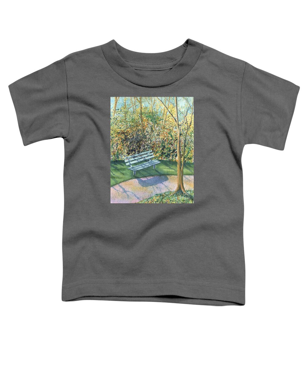 Autumn Trees Toddler T-Shirt featuring the painting September Afternoon by Lynn Quinn
