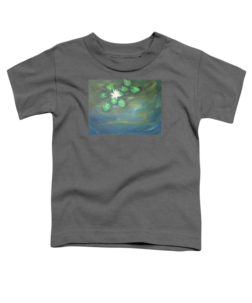 Abstract Toddler T-Shirt featuring the painting Serenity by Ellen Eschwege
