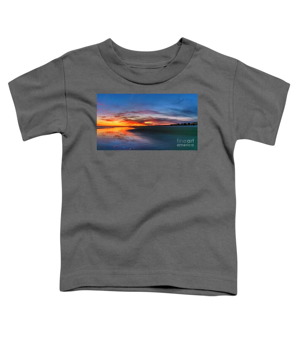 Sunset Toddler T-Shirt featuring the photograph Serenity Glow by DJA Images