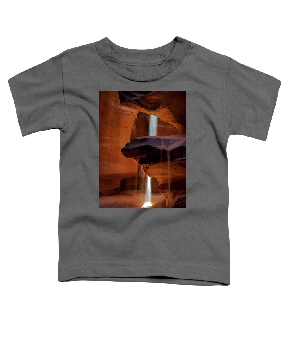Antelope Canyon Toddler T-Shirt featuring the photograph Shaft Of Light by Mountain Dreams