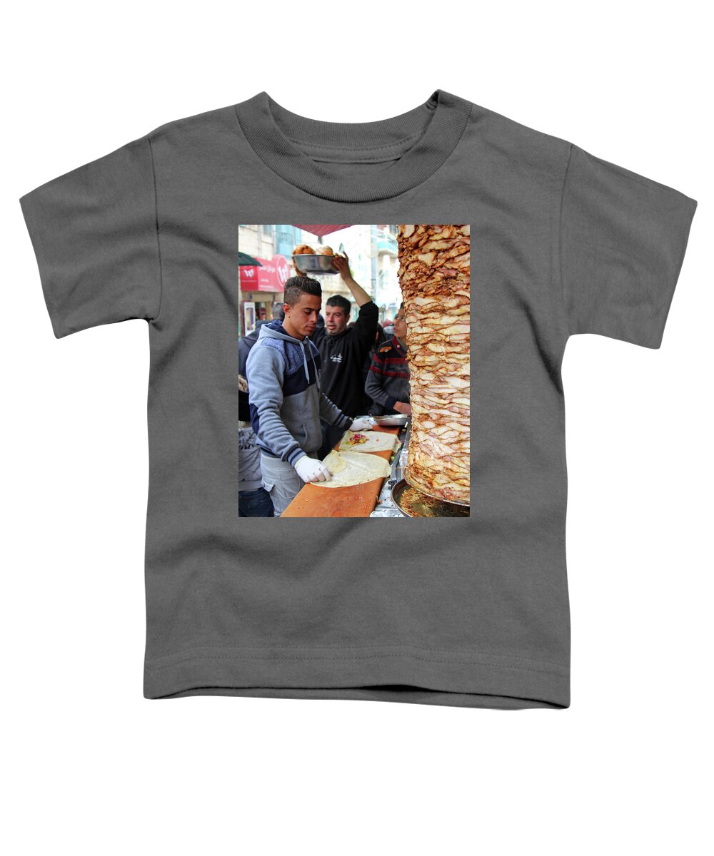 Food Toddler T-Shirt featuring the photograph Shawarma by Munir Alawi