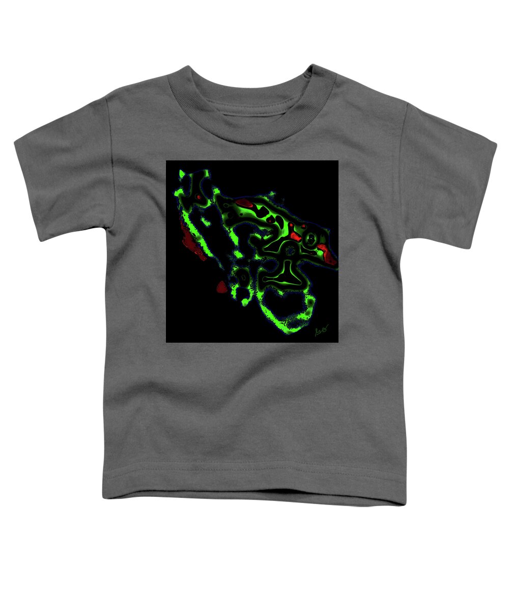 Abstract Shell Toddler T-Shirt featuring the photograph Shell We Dance by Gina O'Brien