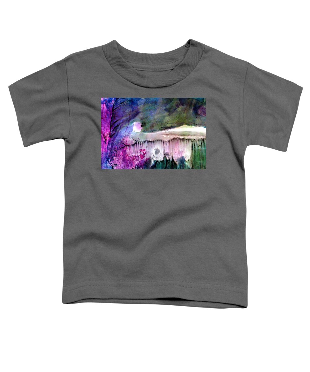 Fantasy Toddler T-Shirt featuring the painting Shelter by Janice Nabors Raiteri