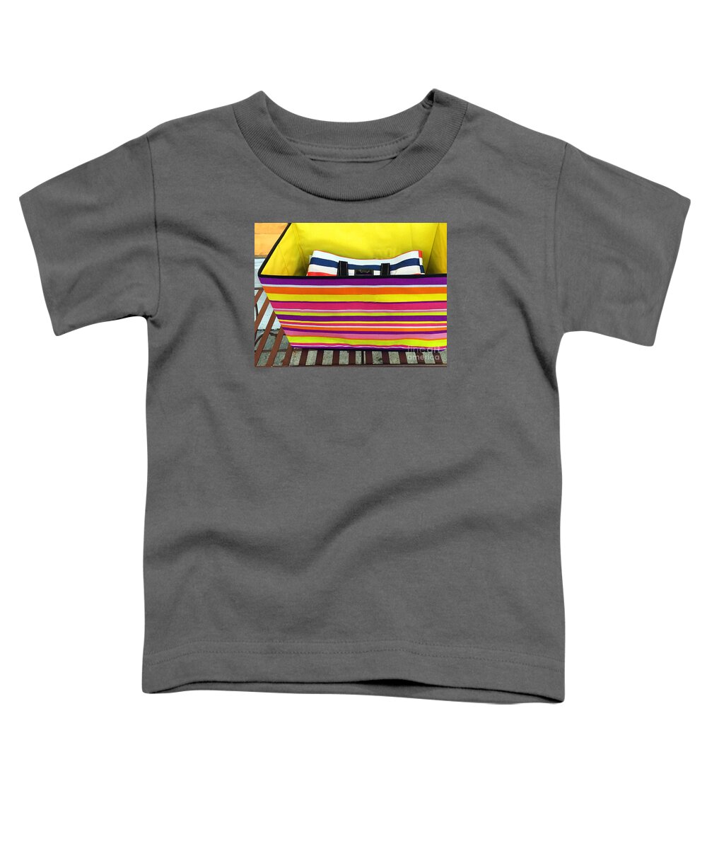 Abstract Toddler T-Shirt featuring the photograph Sidewalk Sale by Rick Locke - Out of the Corner of My Eye