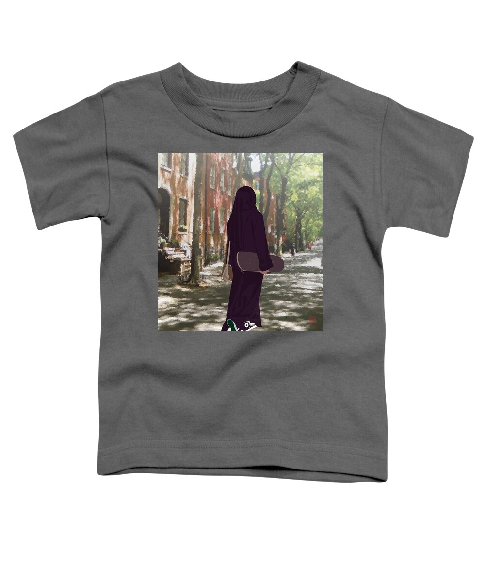 Skateboard Toddler T-Shirt featuring the digital art Sk8r by Scheme Of Things Graphics