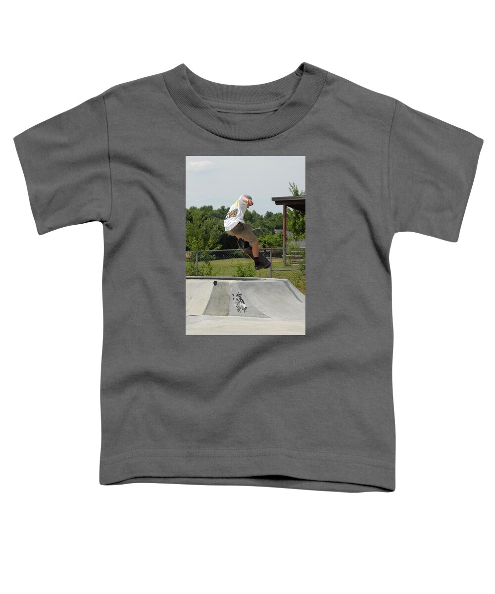 Skateboard Toddler T-Shirt featuring the photograph Skateboarding 18 by Joyce StJames