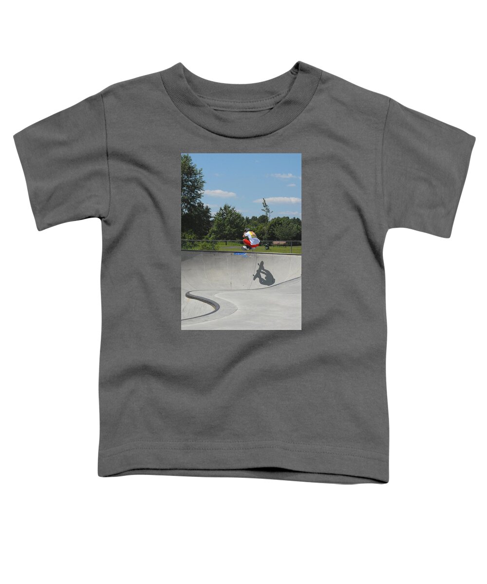 Skateboard Toddler T-Shirt featuring the photograph Skateboarding 20 by Joyce StJames