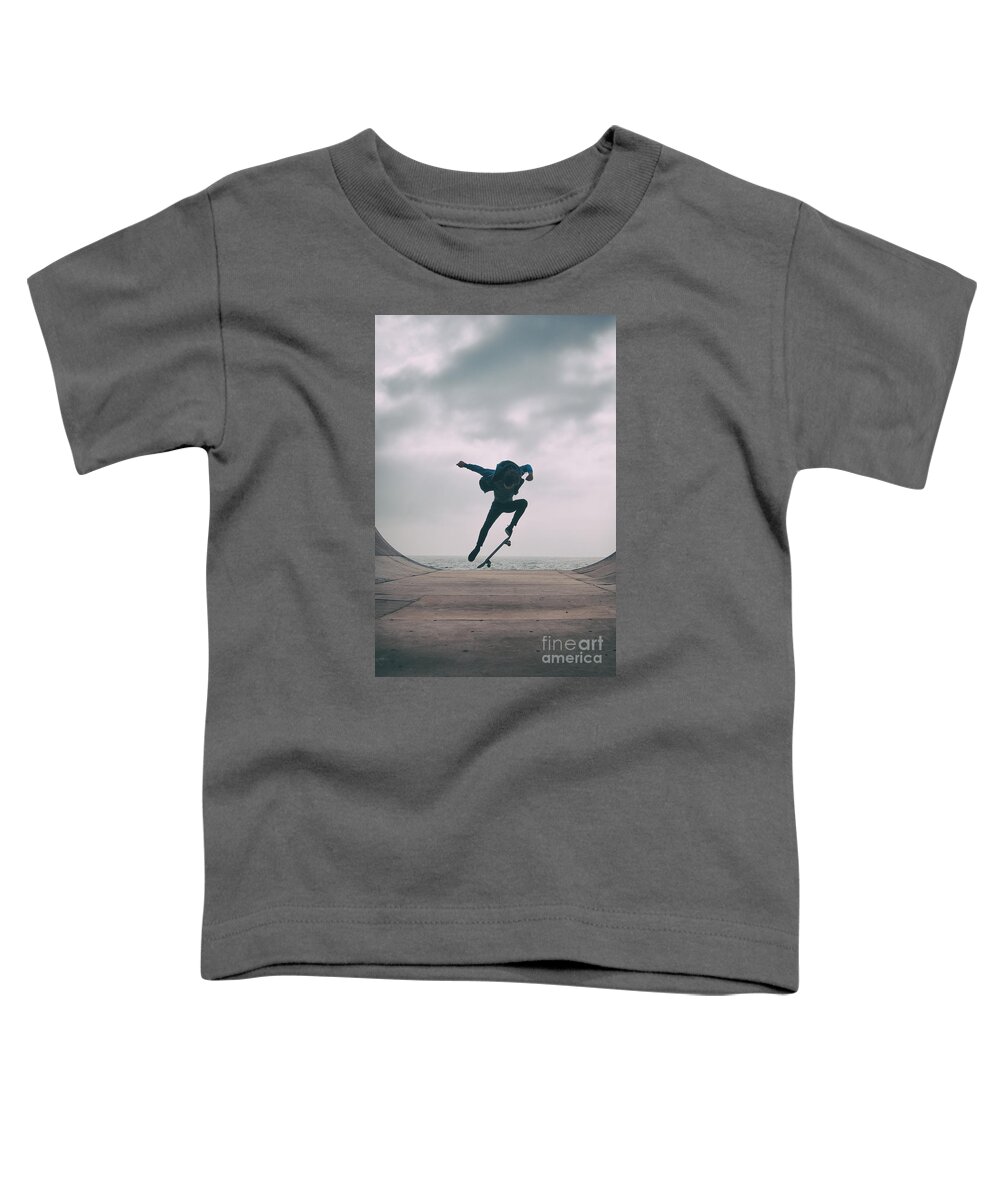 Skate Toddler T-Shirt featuring the photograph Skater Boy 004 by Clayton Bastiani