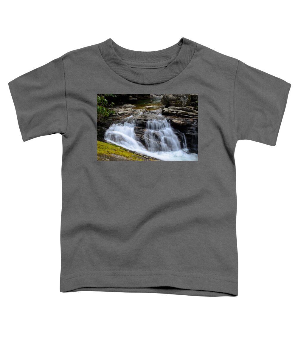  Toddler T-Shirt featuring the photograph Skinny Dip Falls by Chuck Brown