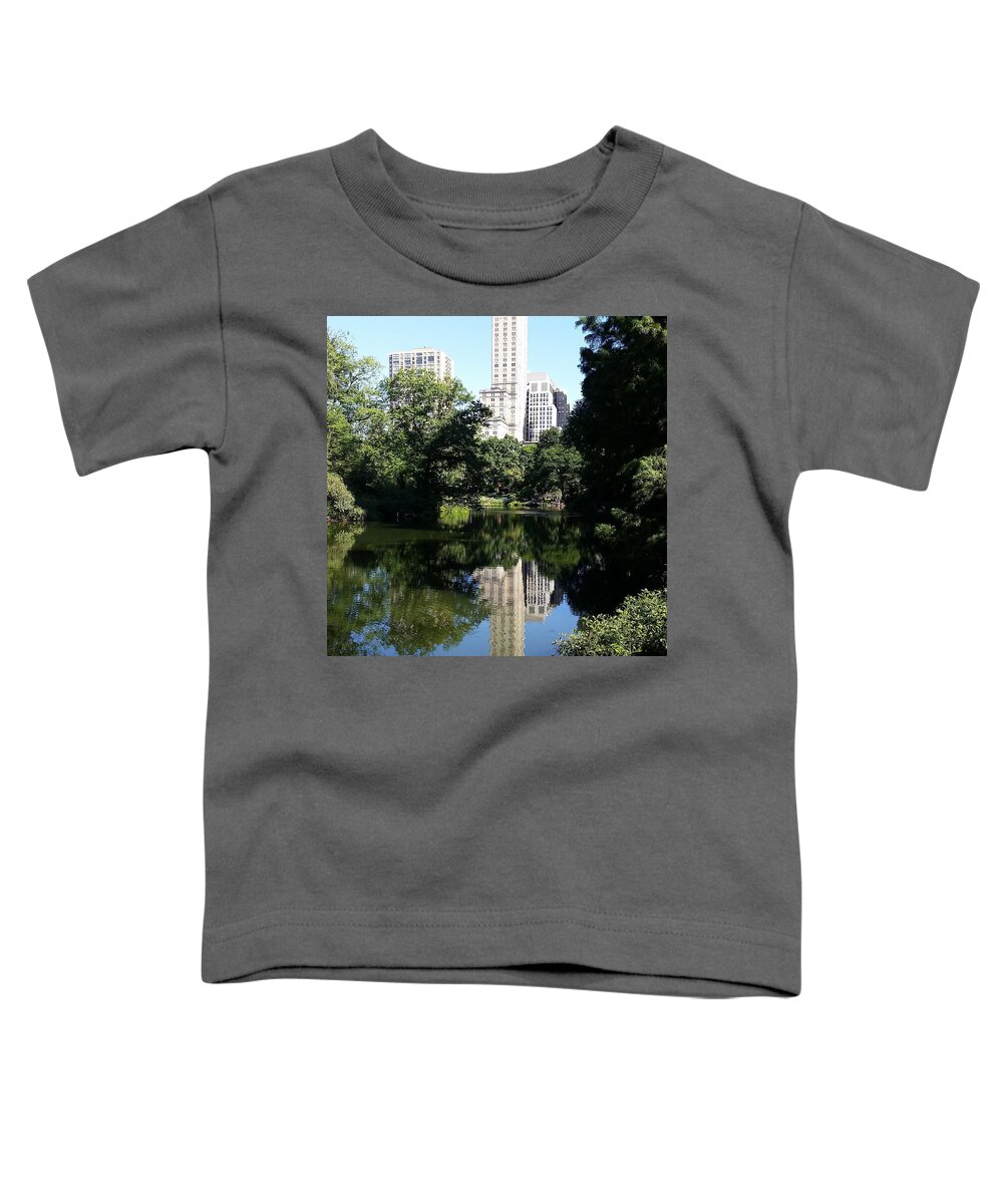 Skyscraper Toddler T-Shirt featuring the photograph Skyscraper Reflection by Vic Ritchey