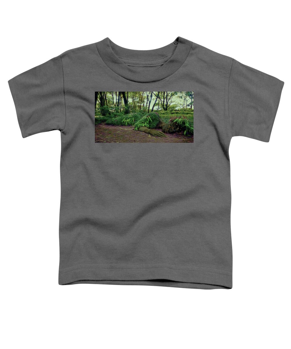Green Toddler T-Shirt featuring the photograph Sleeping beauty by Ron Harpham