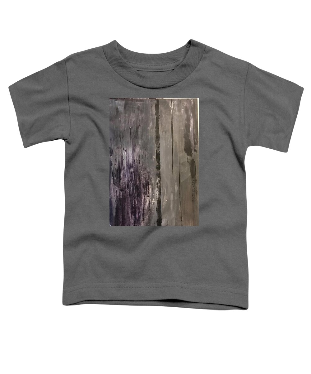 Acrylic Toddler T-Shirt featuring the painting Somber Moments by Laura Jaffe