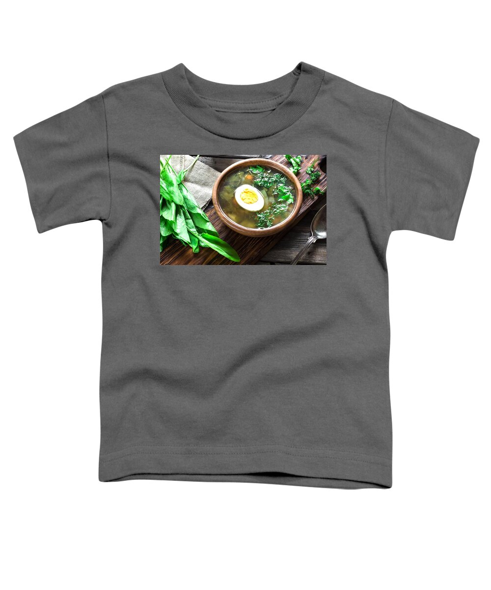 Soup Toddler T-Shirt featuring the digital art Soup by Maye Loeser