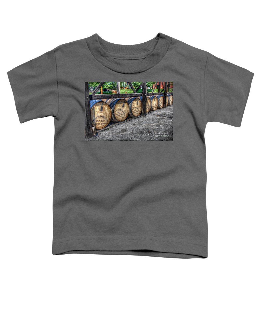 Whiskey Toddler T-Shirt featuring the digital art Sourmash by Dan Stone