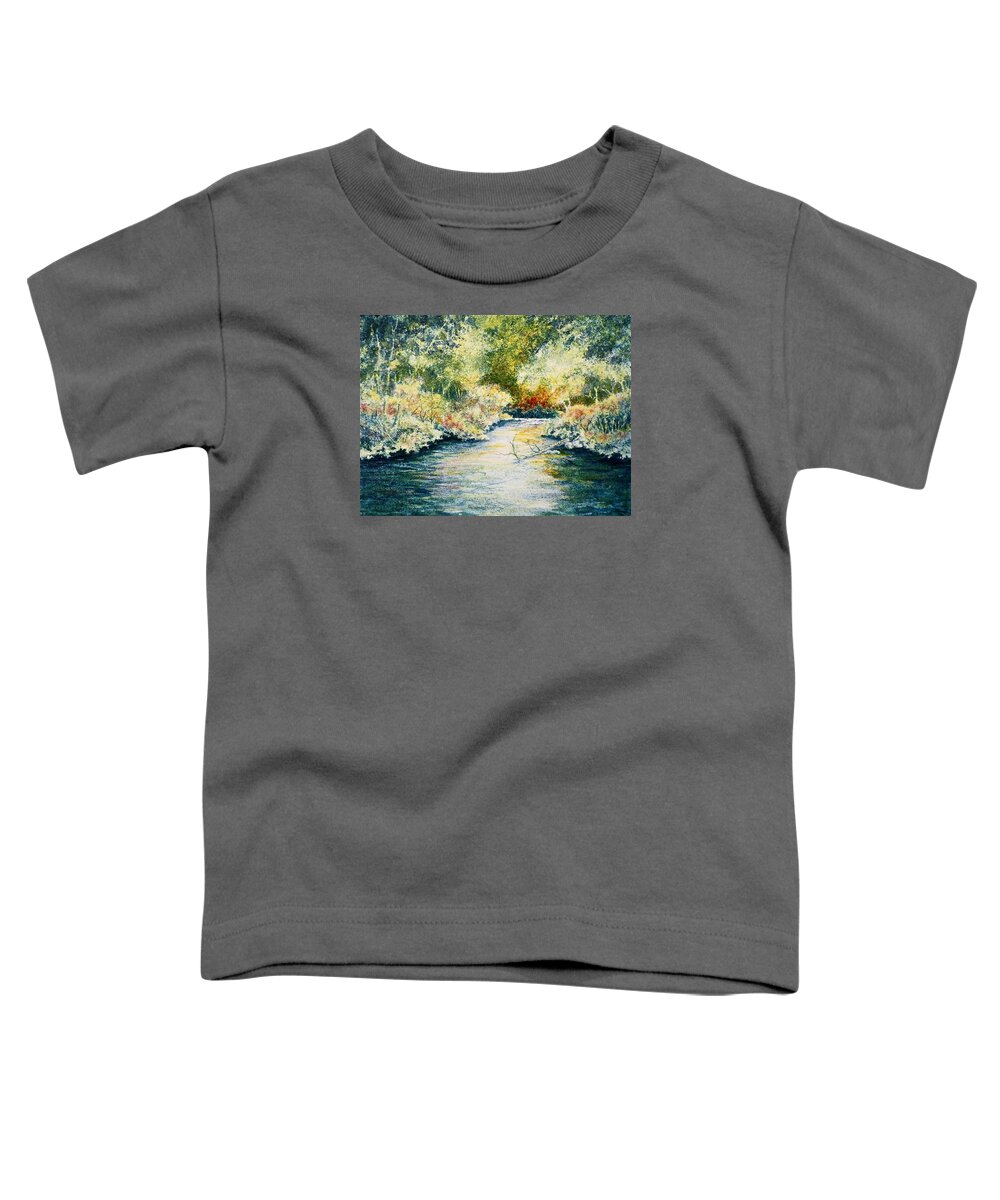 Watercolor Toddler T-Shirt featuring the painting South Branch of the Little Wolf by Carolyn Rosenberger