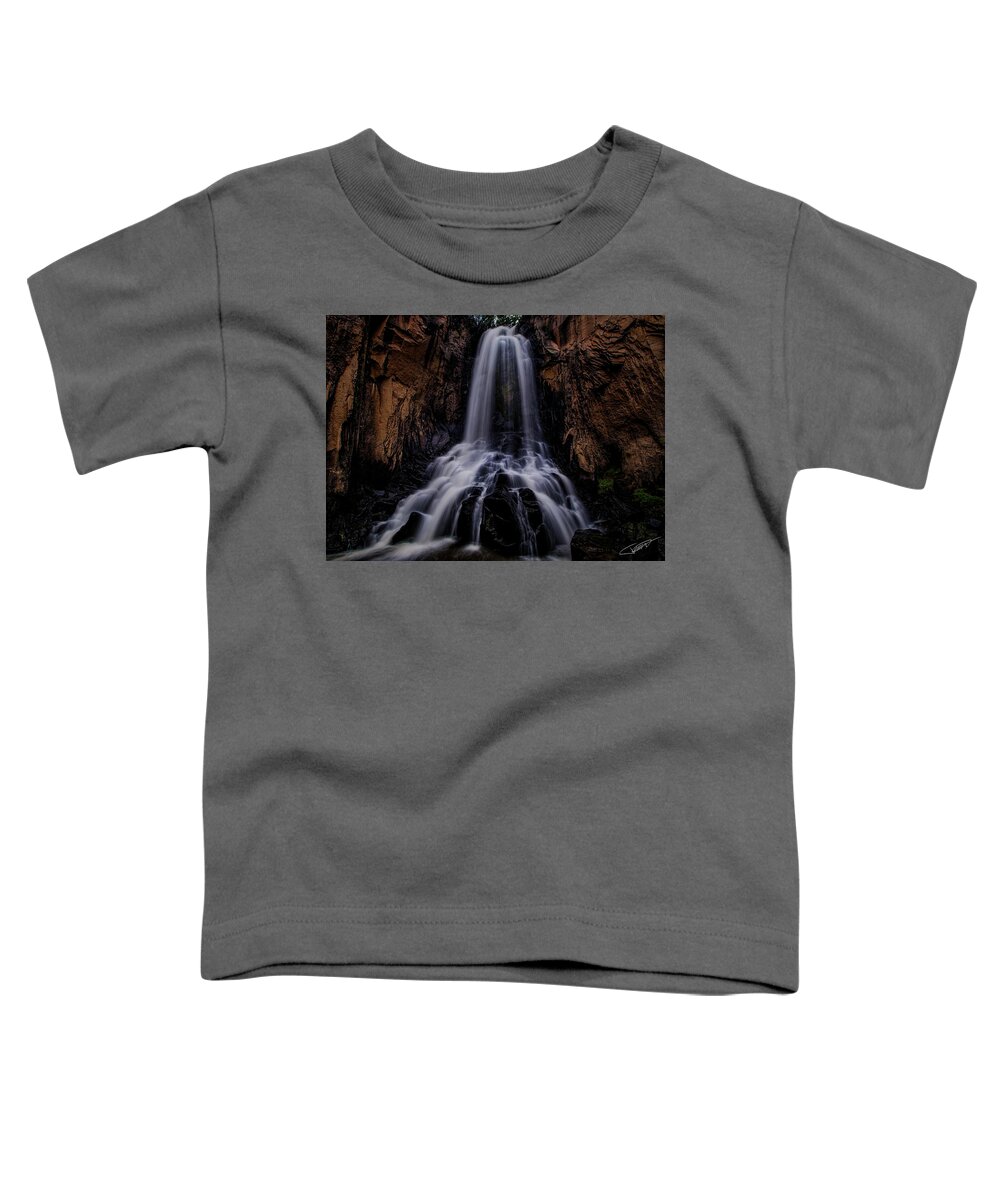 Water Toddler T-Shirt featuring the photograph South Clear creek falls by Jeff Niederstadt