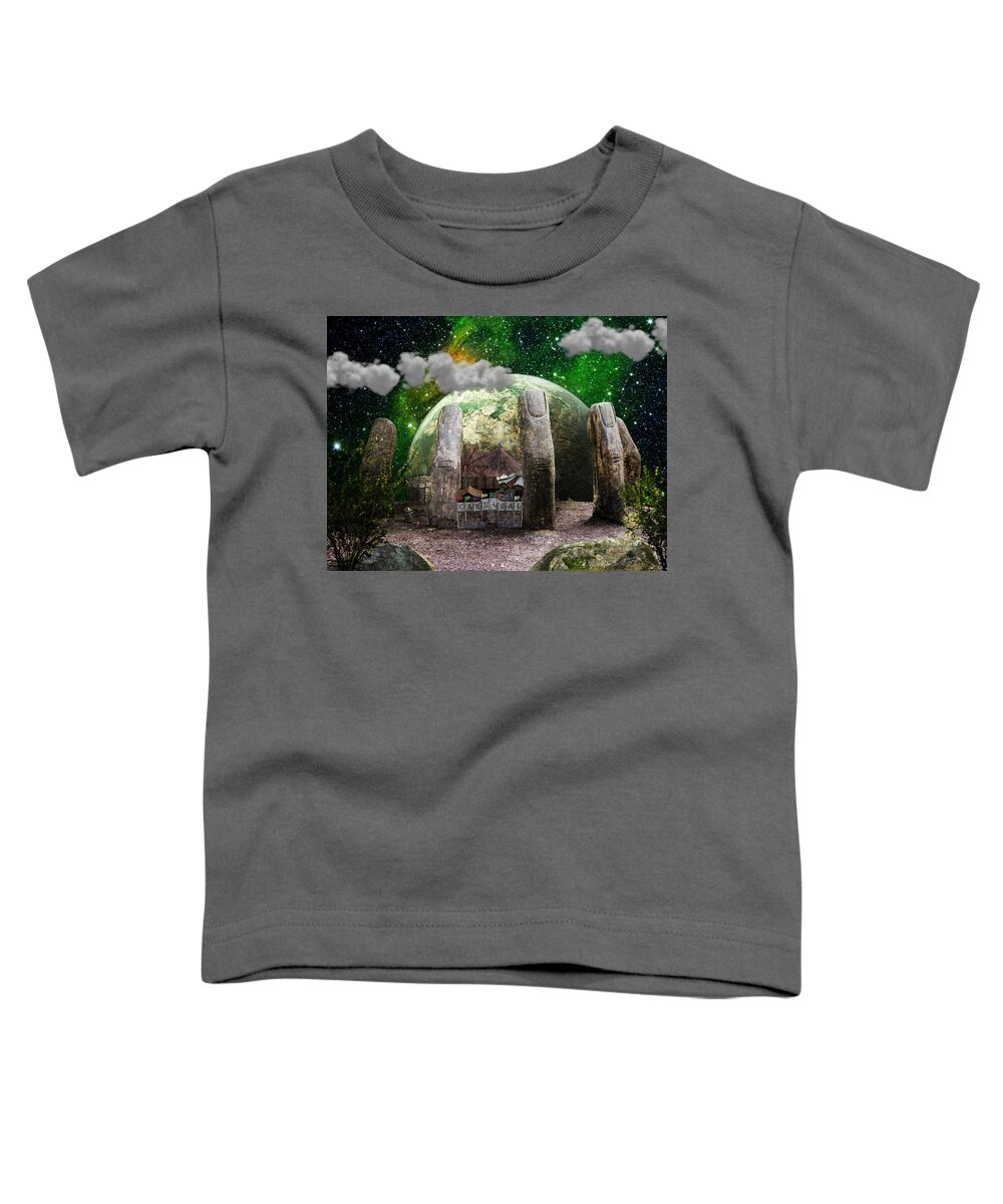 Space Carnival Toddler T-Shirt featuring the digital art Space Carnival by Ally White