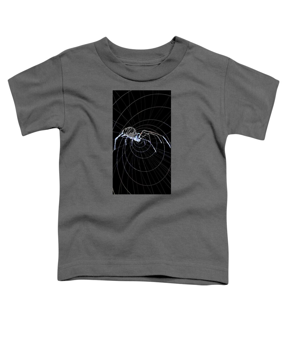  Toddler T-Shirt featuring the painting Spirit Animal . Spider by John Gholson