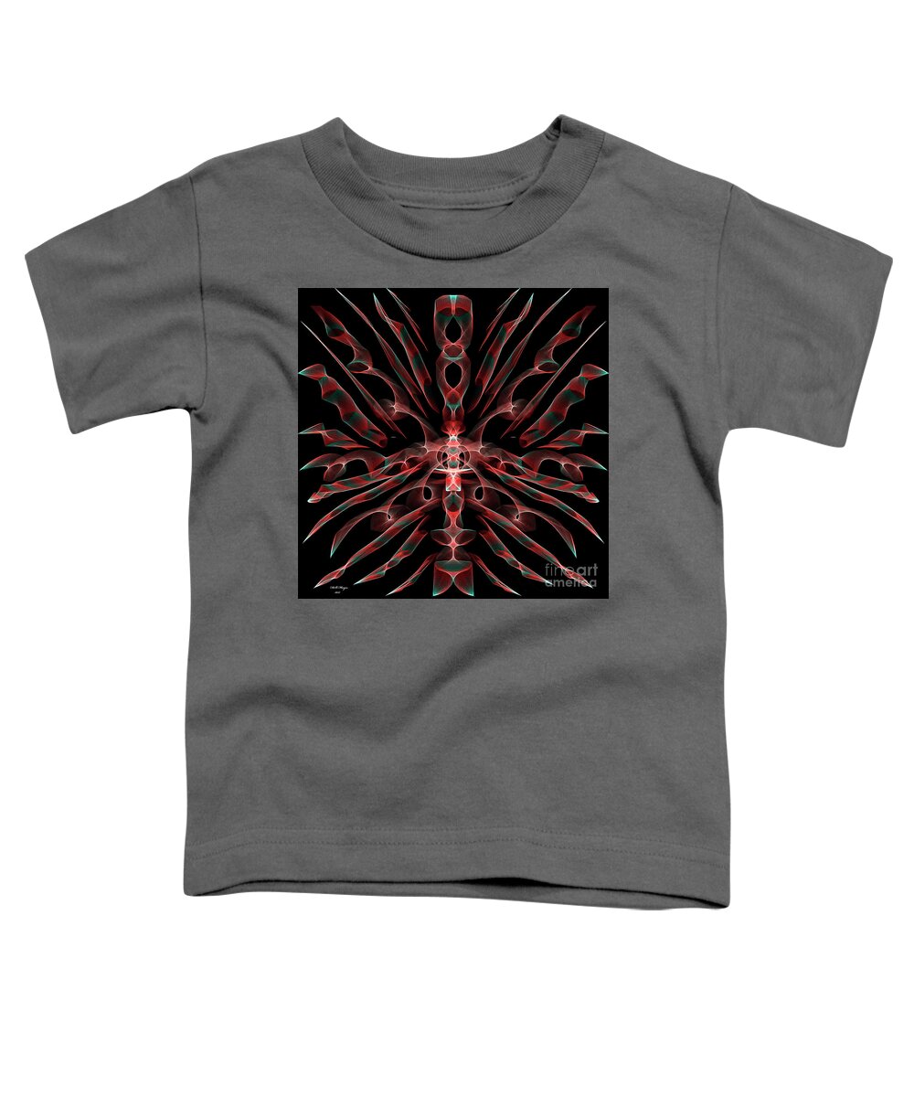 Abstract Toddler T-Shirt featuring the digital art Spiritual by DB Hayes