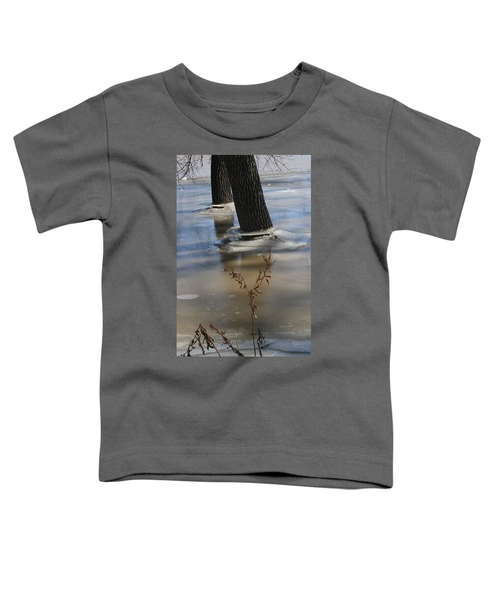 Spring Toddler T-Shirt featuring the photograph Spring Flood by Mary Mikawoz