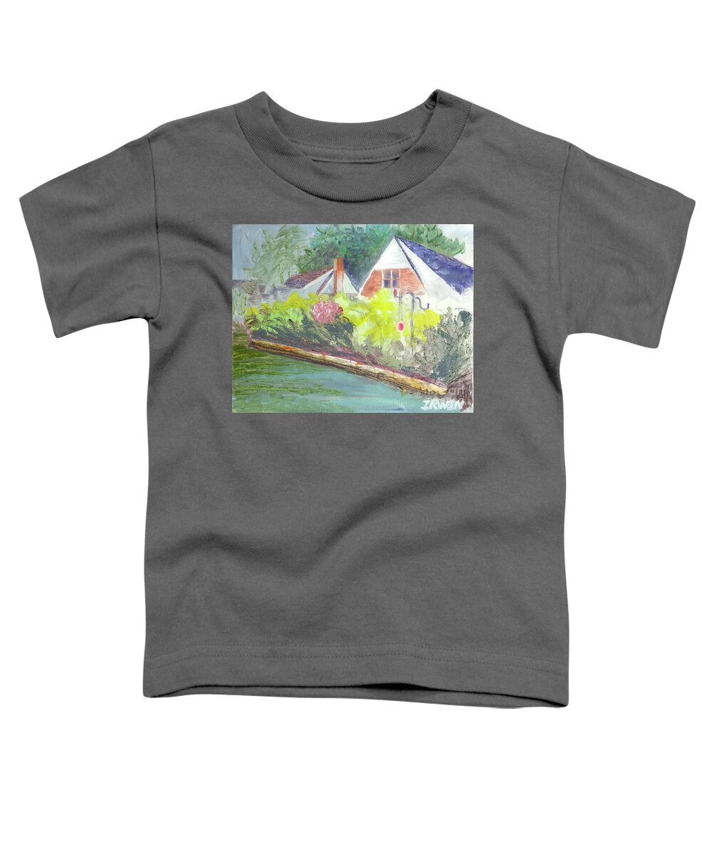 Garden Toddler T-Shirt featuring the painting Spring Garden by Jackie Irwin