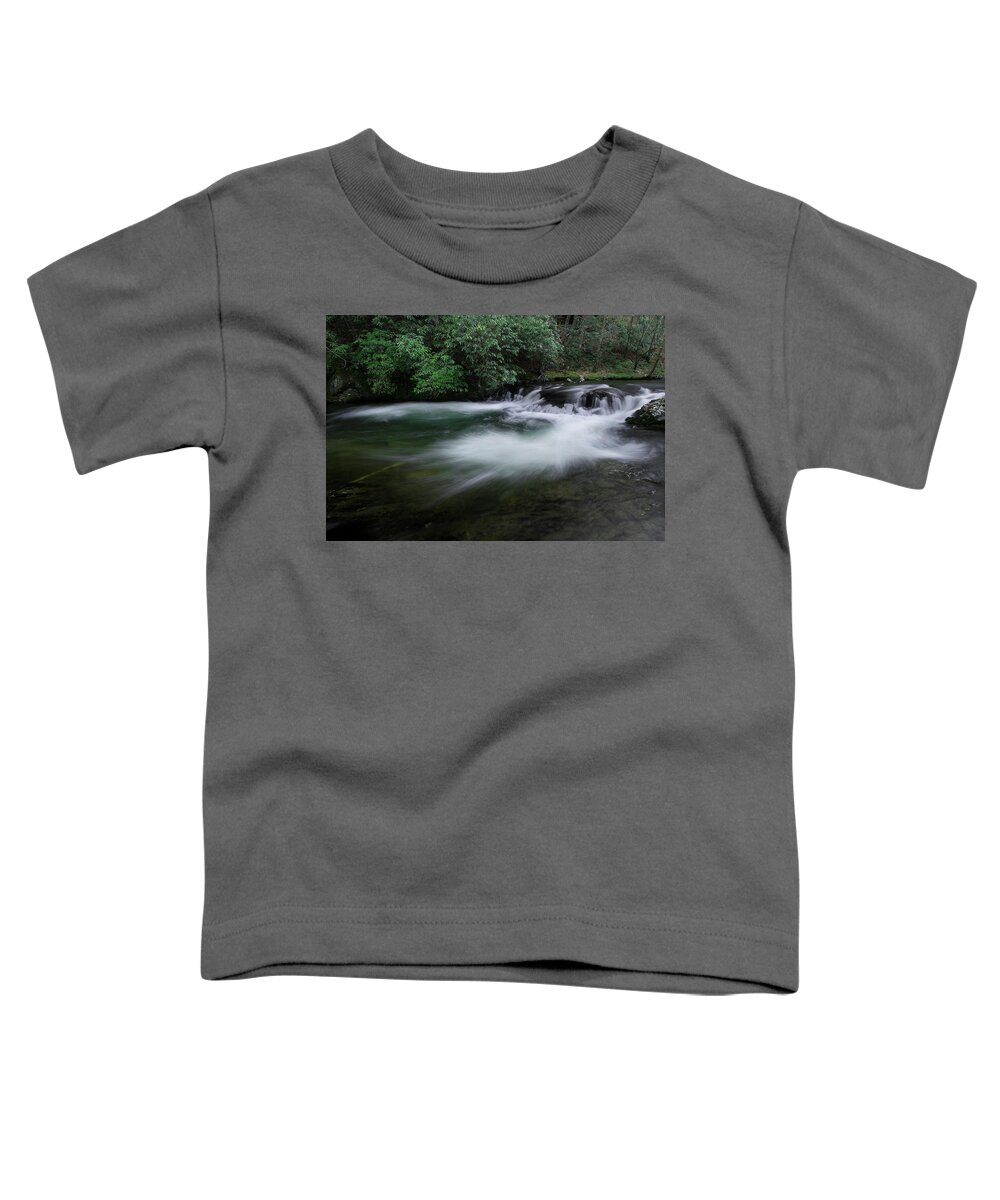 Stream Toddler T-Shirt featuring the photograph Spring River by Mike Eingle