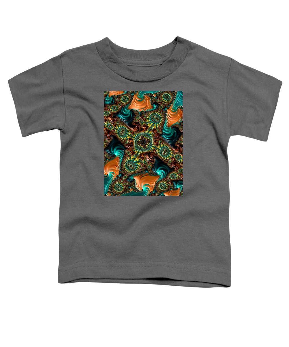3-d Fractal Toddler T-Shirt featuring the photograph Star of Satin by Ronda Broatch