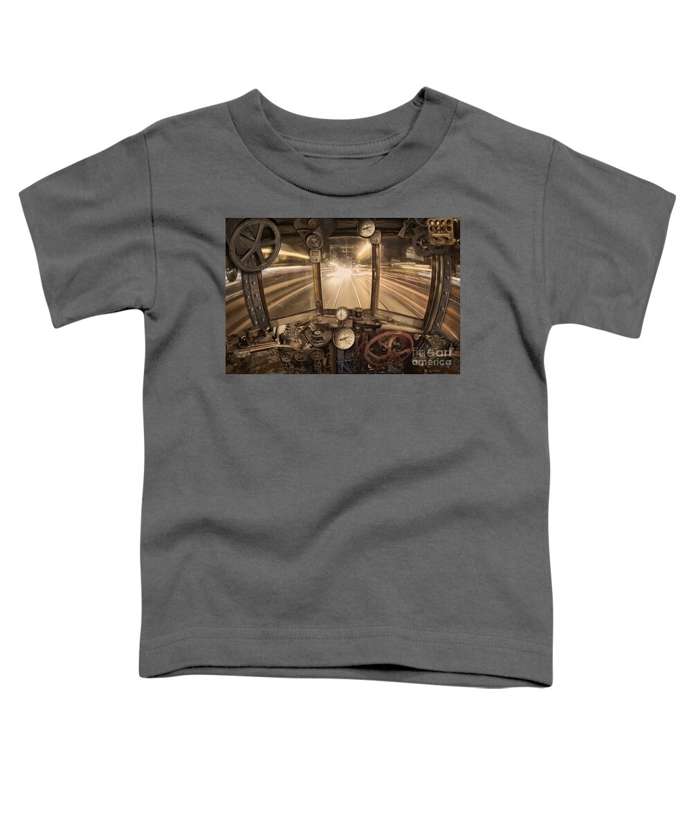 Steampunk Toddler T-Shirt featuring the photograph Steampunk Time Machine by Keith Kapple