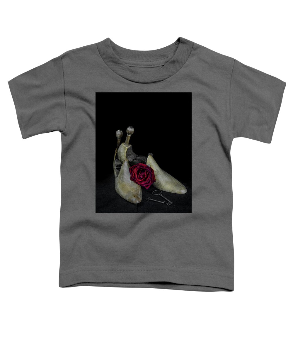Antique Keys Toddler T-Shirt featuring the photograph Still Life with Transitories by Ronda Broatch