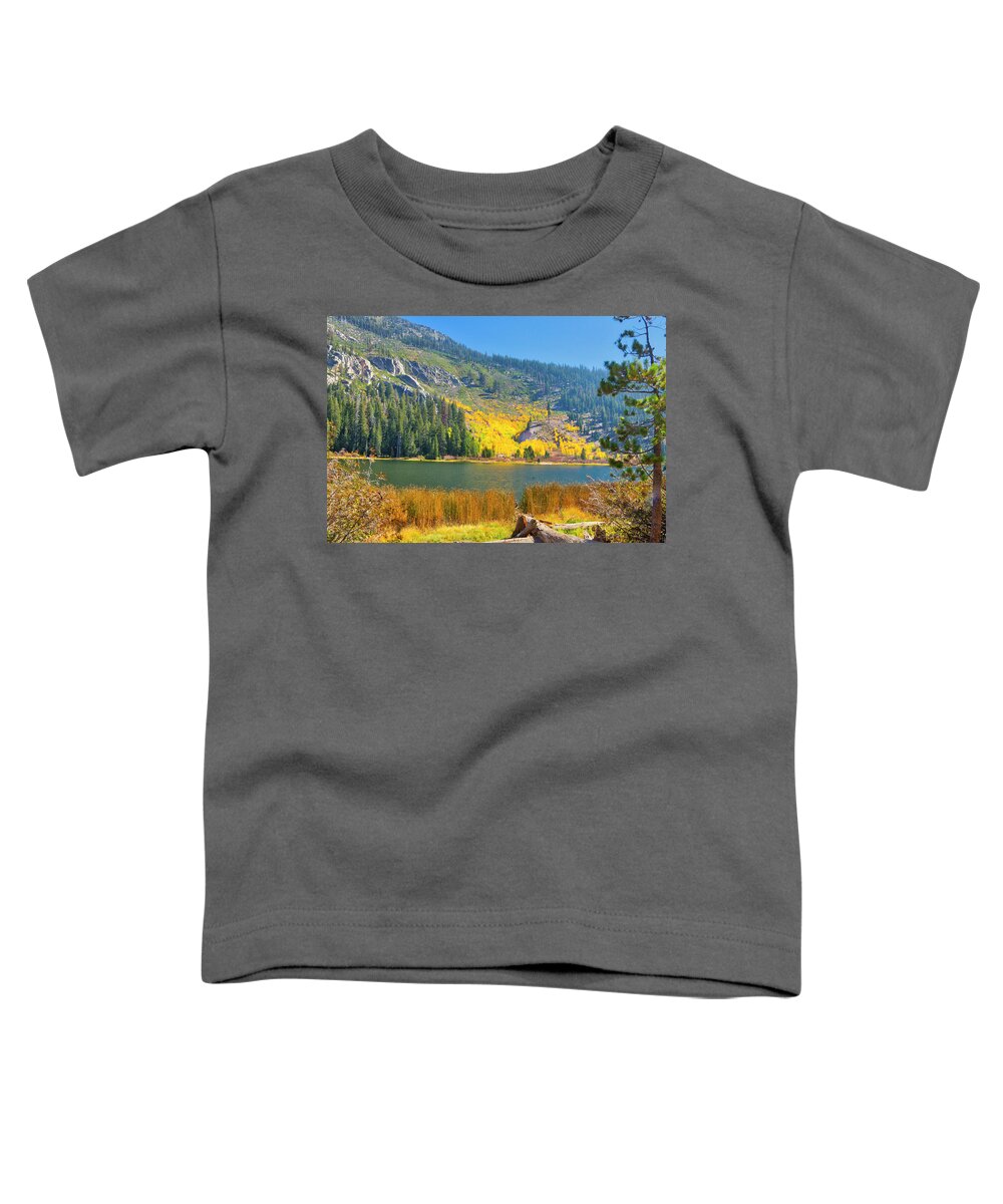 Eastern Sierrasf Toddler T-Shirt featuring the photograph Stocher Lakes Mommoth Mountain by Donald Pash
